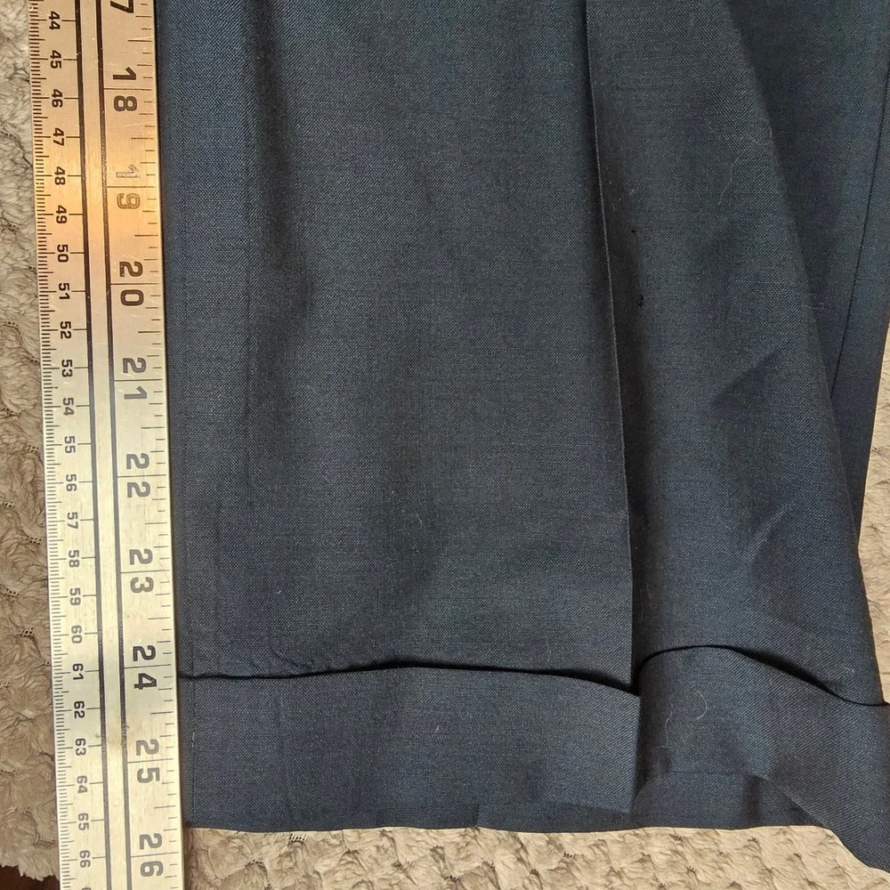 Gucci Uniform Staff Pants Men's 46 Blue Lana Wool Mohair Flawed As Is Trousers